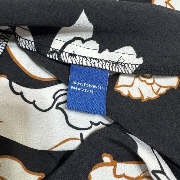 Apt 9 XXL Maxi Skirt Black White Floral Print High Waist Flowy Women xxl - Picture 8 of 9